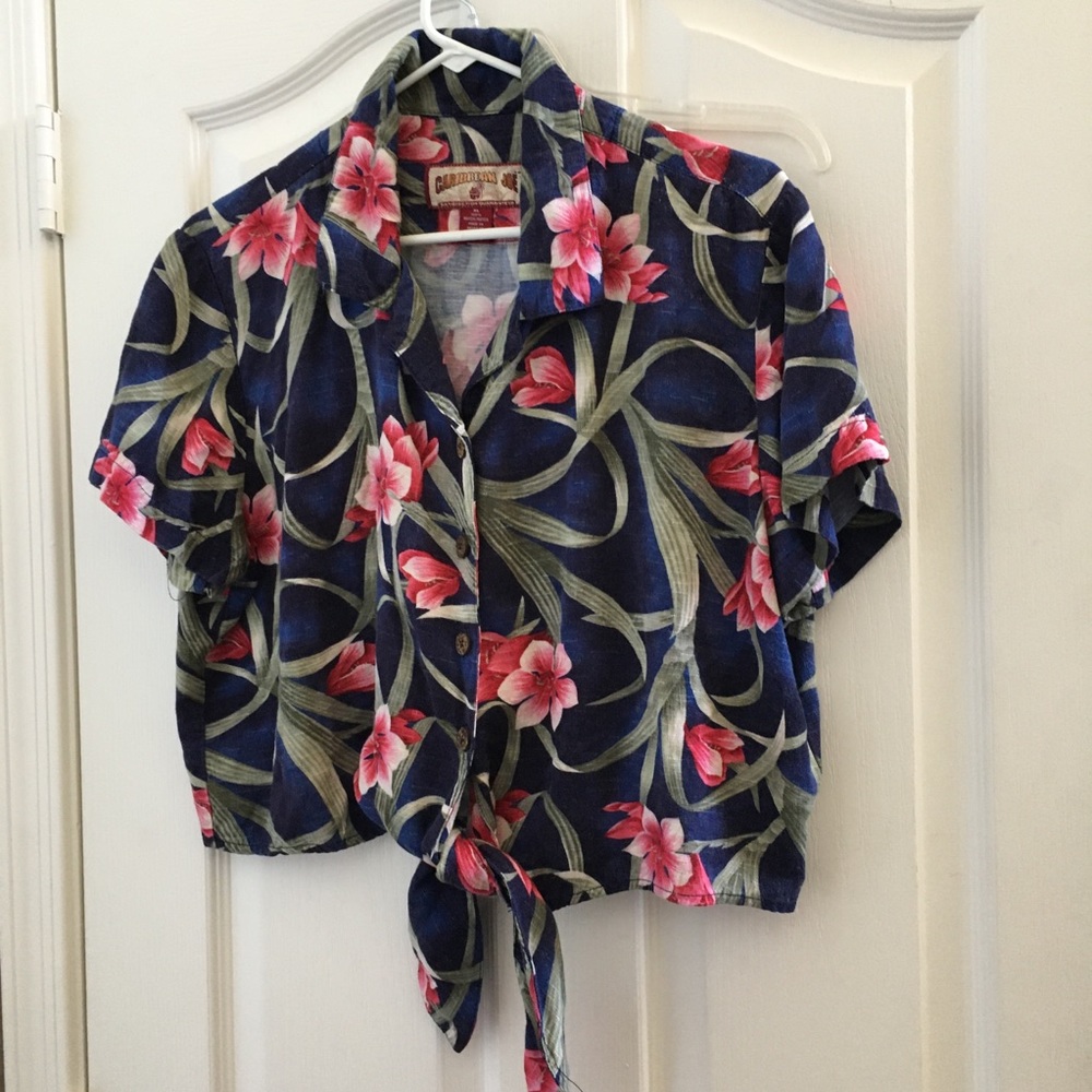 FINAL MARKDOWN Ladies Caribbean joe crop top extra large